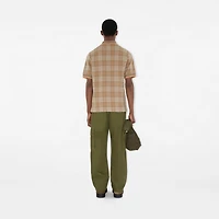 Check Cotton Polo Shirt in Broom brown - Men | Burberry® Official