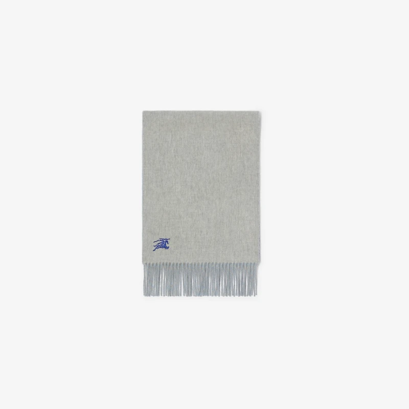 Reversible Cashmere Scarf in Bank/pale grey | Burberry® Official