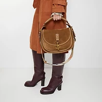 Small B Clip Messenger Bag in Hazel brown - Women | Burberry® Official