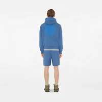 EKD Badge Cotton Shorts in Pool - Men | Burberry® Official