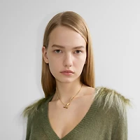 Shield Necklace in Gold - Women | Burberry® Official