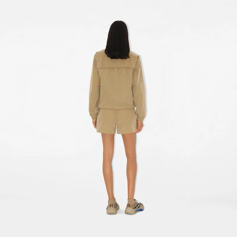 Nylon Cotton Jacket in Cracker - Women | Burberry® Official