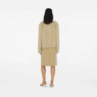 Cotton Jacket in Beige - Women, Nylon, Technical | Burberry® Official