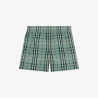 Check Swim Shorts in Gulf green | Burberry® Official
