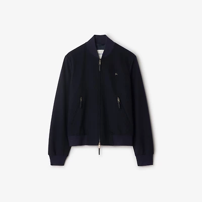 Cashmere Bomber Jacket in Navy - Men | Burberry® Official