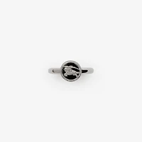 Knight Coin Ring in Silver/black - Men | Burberry® Official