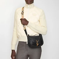 Mini B Clip Messenger Bag in Black - Women | Burberry® Official