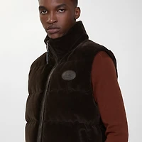 Corduroy Puffer Gilet in Clove brown - Men, Cotton | Burberry® Official