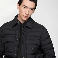 Nylon Padded Overshirt in Black - Men | Burberry® Official