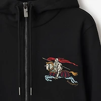EKD Cotton Zip Hoodie in Black - Women | Burberry® Official