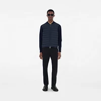 Quilted Nylon and Wool Jacket in Navy - Men | Burberry® Official