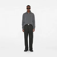 Cashmere Blend Half-zip Sweater in Grey - Men | Burberry® Official