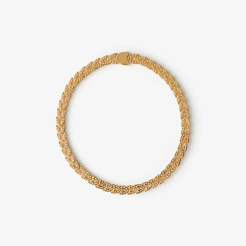 Shield Infinity Necklace in Gold/clear - Women | Burberry® Official