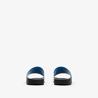 Check Slides in Hyacinth - Men, Technical | Burberry® Official