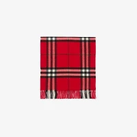 Wide Cross Stitch EKD Check Cashmere Scarf in Post red | Burberry® Official