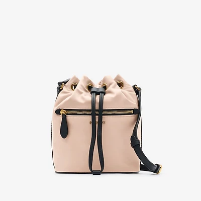Mini Nylon Drawcord Pouch in Rose beige - Women | Burberry® Official