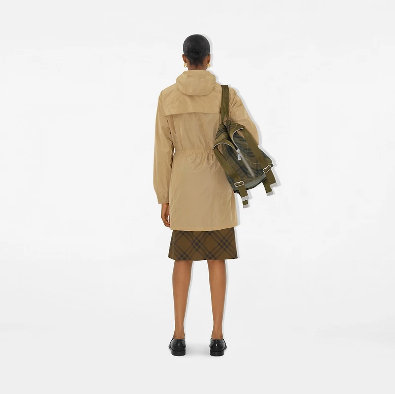 Nylon Cotton Parka in Cracker - Women | Burberry® Official