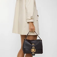 Small Rider Bag in Peat brown - Women, Leather | Burberry® Official