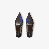 Check Cameo Low Pumps in Brush brown - Women | Burberry® Official