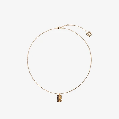 London Skyline Charm Necklace​ in Gold/multicolour - Women | Burberry® Official