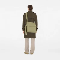 Medium Trench Tote in Hunter - Men, Cotton Gabardine | Burberry® Official