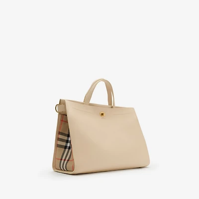 Cotswolds Check Tote in Soap beige - Women