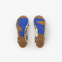 Check Fawn Ballerinas​ in Light beige - Women | Burberry® Official