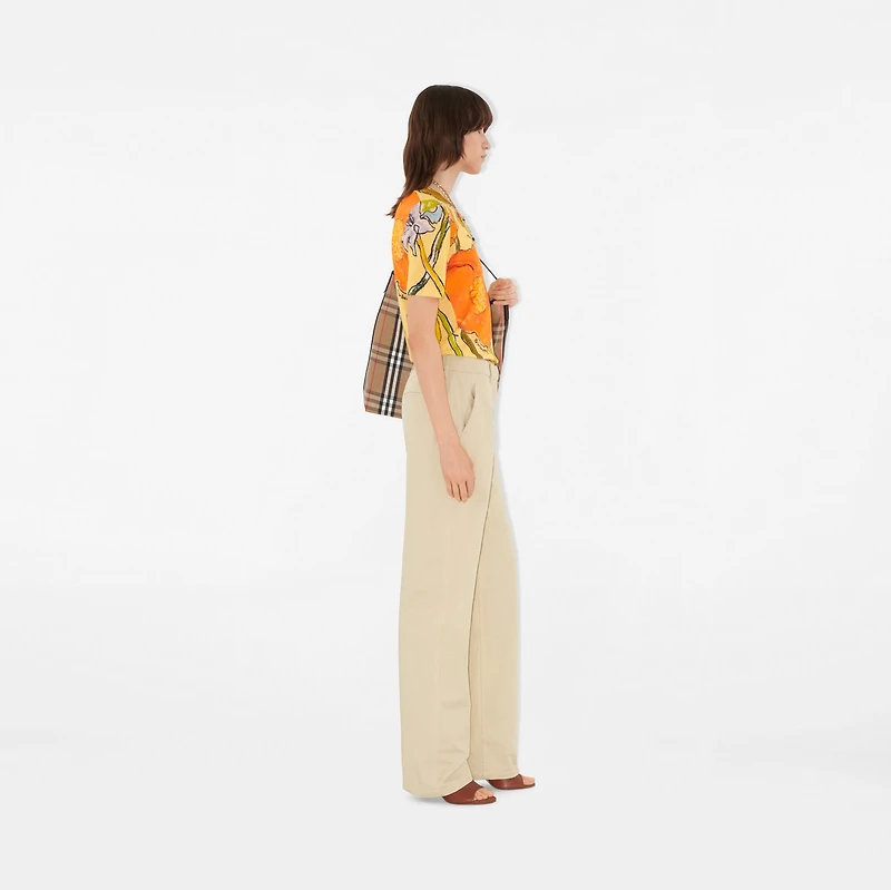 Highgrove Cascading Flowers Wool Top in Yellow - Women | Burberry® Official
