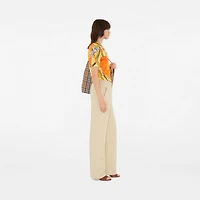 Highgrove Cascading Flowers Wool Top in Yellow - Women | Burberry® Official
