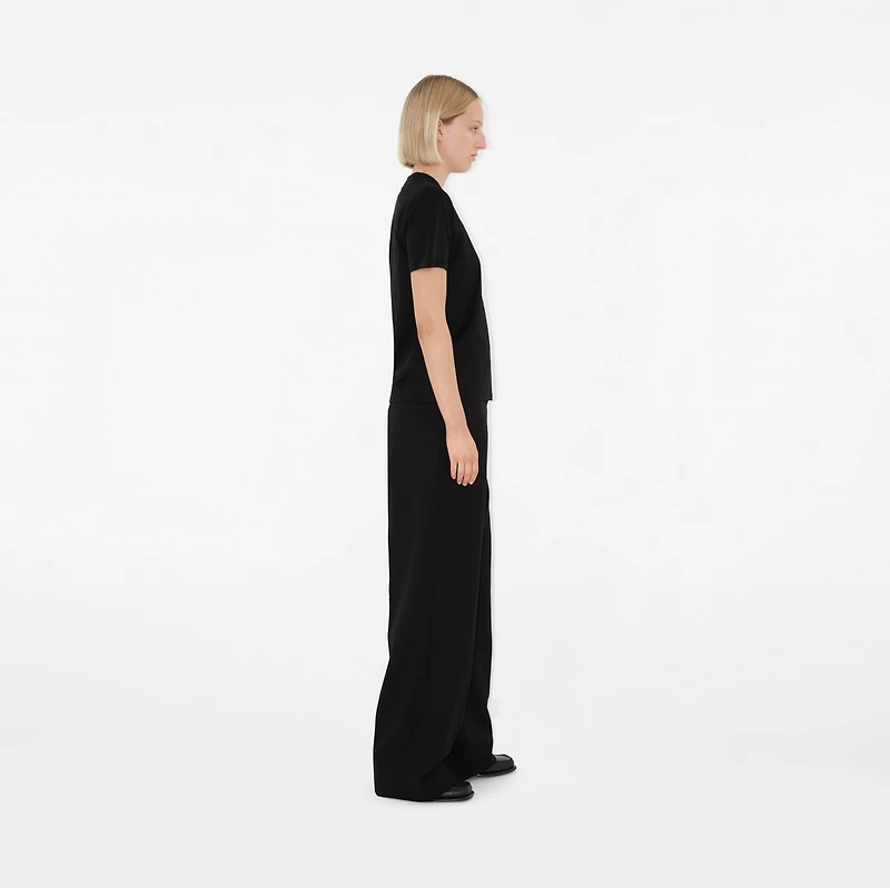 Logo Cotton T-shirt in Black