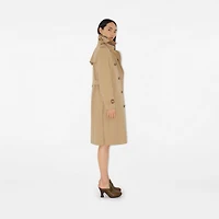 Long Kensington Heritage Trench Coat in Honey - Women, Cotton Gabardine | Burberry® Official