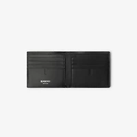 Check Bifold Wallet in Midnight - Men, Cotton, Linen | Burberry® Official