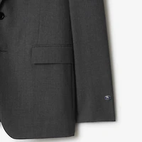 Wool Tailored Jacket in Rock grey - Men | Burberry® Official