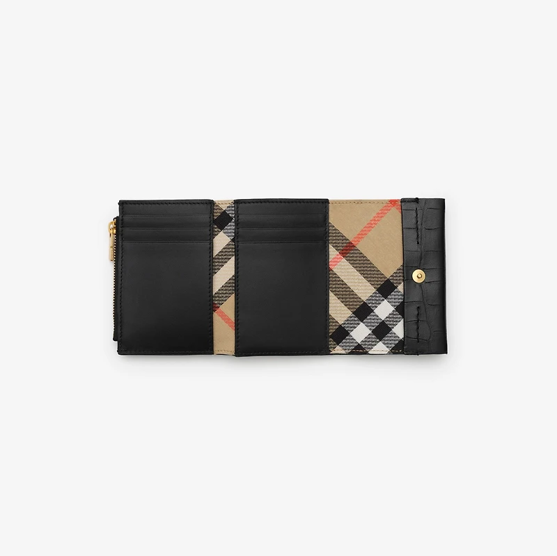 Cotswolds Wallet in Black - Women | Burberry® Official