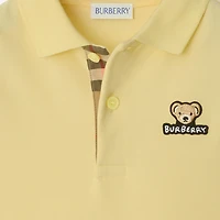 Cotton Polo Shirt in Sherbet | Burberry® Official