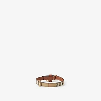 Check Dog Collar in Archive beige/briar brown - Women