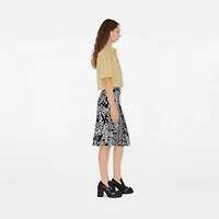 Cropped Cotton Shirt in Hay - Women | Burberry® Official