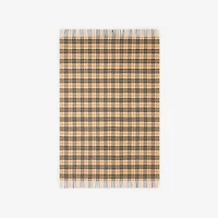Check Cashmere Blanket in Sand beige | Burberry® Official