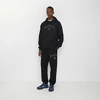 Gothic Logo Cotton Jogging Pants in Black - Men | Burberry® Official