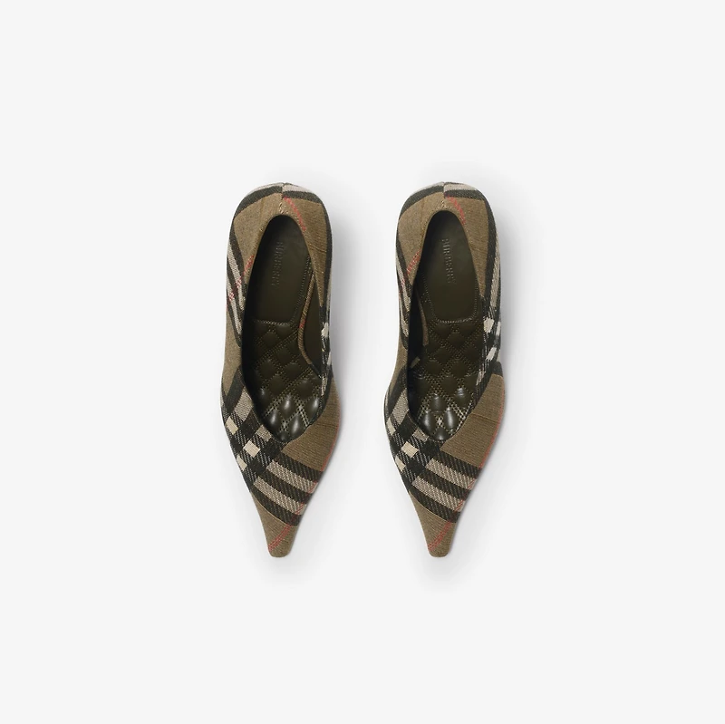 Check Cameo High Pumps​ in Brush brown - Women | Burberry® Official