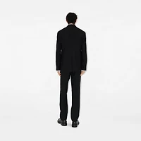 Wool Tailored Trousers in Black - Men | Burberry® Official