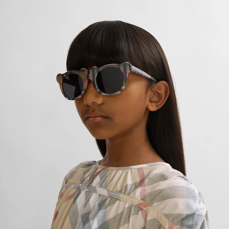 Check Teddy Bear Sunglasses in Antique yellow - Children | Burberry® Official