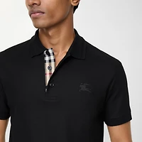 Cotton Polo Shirt in Black - Men | Burberry® Official