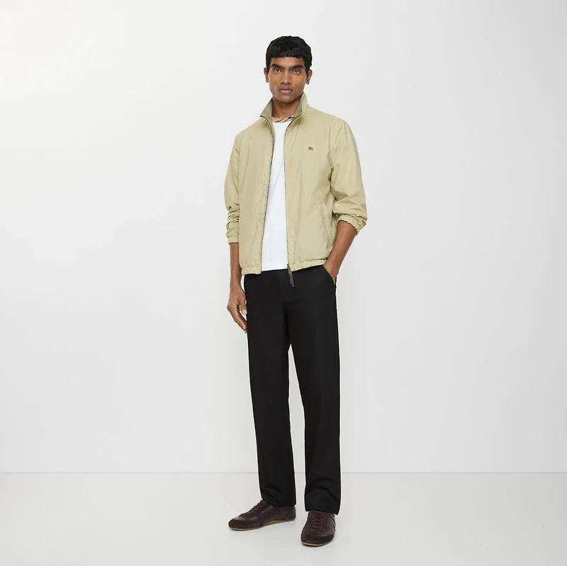 Cotton Twill Chinos in Black - Men | Burberry® Official