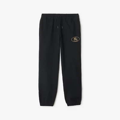 Cotton Jogging Pants in Black - Women | Burberry® Official