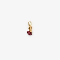 Rose Charm in Gold/red - Women | Burberry® Official