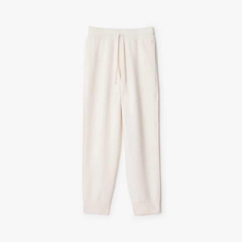 Cashmere Blend Jogging Pants in Chalk - Women | Burberry® Official