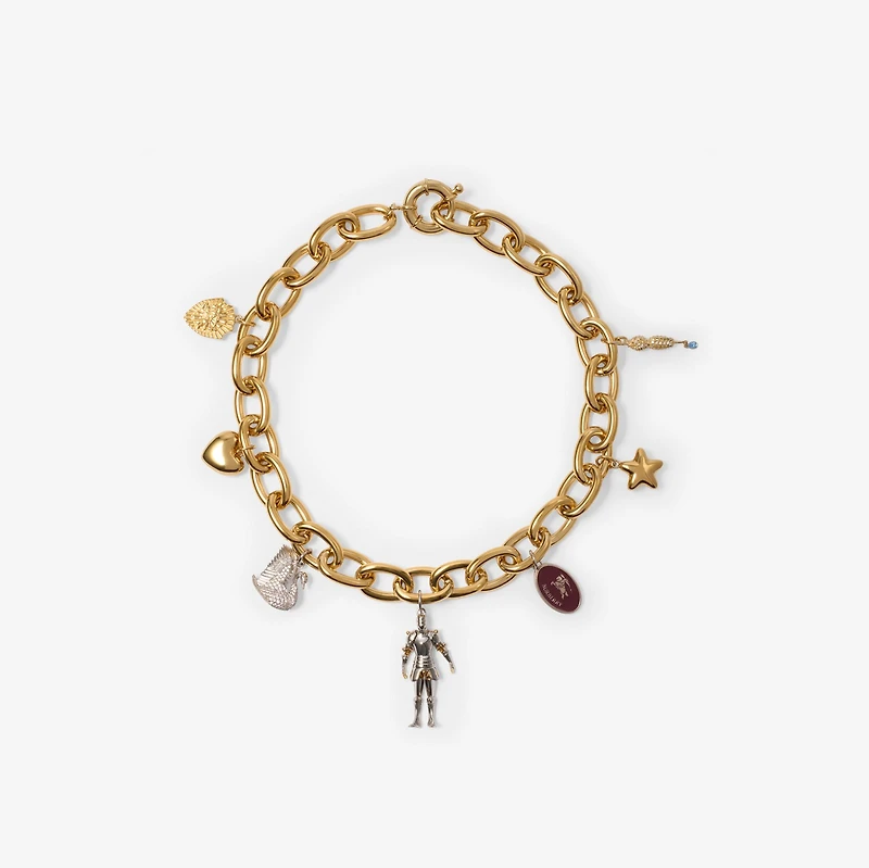 Charm Necklace in Gold/multicolour - Women | Burberry® Official