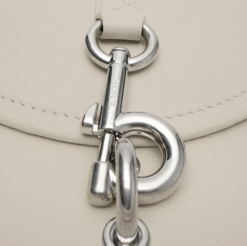 Mini B Clip Messenger Bag in Soap beige - Women | Burberry® Official