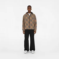 Reversible Check Jacket in Sand - Men | Burberry® Official